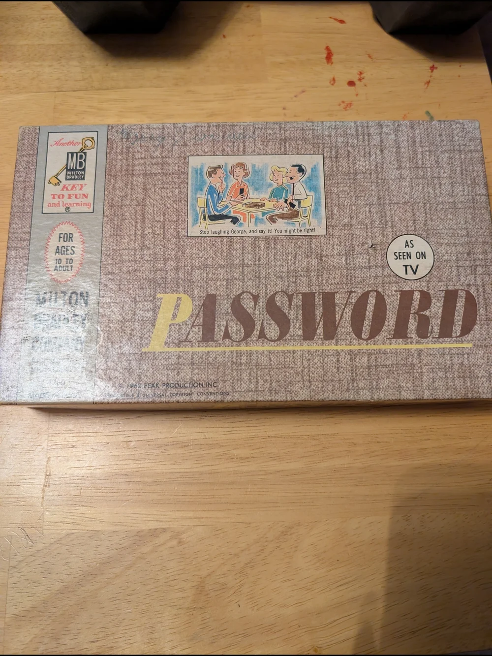 Vintage Milton Bradley Password Board Game 1962